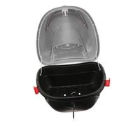 CTIRCHIU Motorcycle Rear Box Large Storage Capacity with Reinforced Base and Straps Universal Rear Trunk Case for Electric Bikes and Motorbikes, Matte Black, Secure Travel Storage Random Color