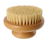 CTIRCHIU Natural Bamboo Round Shower Brush with Body Exfoliating Scrubber for Deep Cleaning and Skin Massage Bath Accessory for Relaxation and Dead Skin Removal