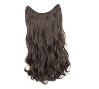 CTIRCHIU Natural Black Clip In Hair Extensions Loose Wave Curly Human Hairpiece for Women Lightweight Invisible U Shaped Design Adds Volume and Easy Styling