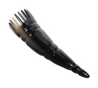 CTIRCHIU Natural Ox Horn Comb Scalp Massager Tool Anti-static Function and Large Pointed Teeth for Shampooing and Body Scraping Massages, Traditional Meridian Hair Care for Unisex Shower