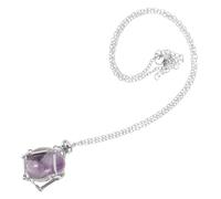 CTIRCHIU Net Crystal Pendant Necklace Natural Stone Holder for Elegant Fashion Decorative Cage Design with Craftsmanship for Various Dressing Styles