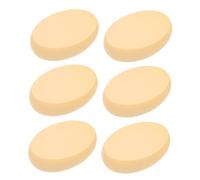CTIRCHIU Oval Foundation Makeup Sponges 6pcs Dual Use Latex Puff for Smooth Facial Application Lightweight Cosmetic Tools for Girls