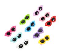 CTIRCHIU Pet Sunglasses Shape Plastic Hair Clips for Dogs Chic Style Fix Hair on Occasion 10pcs Color