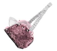 CTIRCHIU Pink Glitter Sleep Mask and Teens with Adjustable Stretchy Band, Light Blocking Soft Cloth Material Eye Mask for Relaxation and Naps