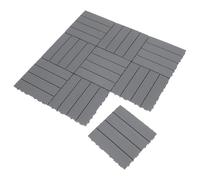 CTIRCHIU Plastic Interlocking Deck Tiles with Break Resistance and Rainstorm Withstand 11pcs Outdoor Flooring Patio Balcony Decking Tiles for Lawn Outdoor Floor Covering