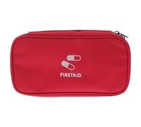 CTIRCHIU Portable Bag Lightweight Oxford Medicine Case for Home Travel and Outdoor Use Durable Trauma Supply Holder with Mesh Pockets Red