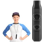 CTIRCHIU Portable Play Easy for Carry and Holes to Tones Adjustable Black Kazoo Musical Instrument with Double with Replacement Lanyard Music Party Favors Accompaniment