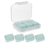 CTIRCHIU Portable Well Multi-Compartment Box Medicine Organizer with PP Large Capacity, Sturdy and PC Material Protected Design for Compact Pill Dispenser Daily Use and Travel
