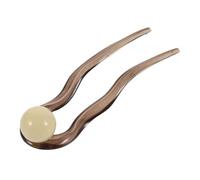 CTIRCHIU Prestige U-shape Hairpin Pearl Accents Women's Hair Styling Accessory Decorative Hair Pins for Girls Retro Bun Holder