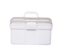 CTIRCHIU Profession Makeup Case Portable Multipurpose White Pp Cosmetic Storage Box for Manicure Beauty Working Makeup Artist Friends