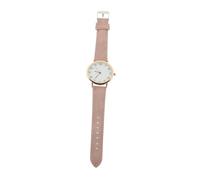 CTIRCHIU Quartz Wrist Watch Matte Leather Strap, Pink Digital Dial Chic Casual Watch for Students, Universal Girl's Leisure Wrist Ornament