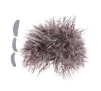 CTIRCHIU Realistic Scientist Wig Set with Fake Beard and Eyebrows Brown Crazy Professor Costume for Adults and Fun Halloween and Science Party Accessory