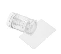 CTIRCHIU Rotatable Adjustable Nail Art Stamper Transparent Silicone Jelly Stamper French Tip Manicure Tool for Home Salon DIY with Clear View for Precise Pattern Placement