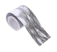 CTIRCHIU Self-Adhesive Wall Base Molding Trim with Marble Pattern, Sturdy PVC Floor Molding Trim, Flexible Design for Bedroom Balconies and Entrance Corridors, Easy Peel and Stick