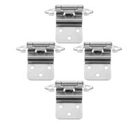 CTIRCHIU Self Closing Cabinet Door Hinges Inset Flush Mount Hinges with Precision Mechanical Structure 4pcs Heavy Duty Iron Adjustable Soft Close for Kitchen Bathroom Furniture