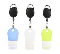 CTIRCHIU Silicone Travel Bottle Set 3pcs Portable Leak-proof Empty Hand Lotion Shampoo Containers for Toiletries Liquid Refillable Travel Containers for Tsa Cabin Luggage