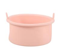 CTIRCHIU Silicone Wax Melting Bowl 500ml Non-stick Small Pot Heater Inner Pot for Permanent Hair Removal Waxing Supplies Pink High Temperature Resistant
