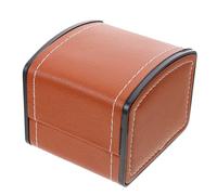 CTIRCHIU Single Watch Display Box and Display Pu Leather and Modern Delicate Appearance Portable with Anti-fall Feature Brown Watch Storage Case for Outdoor Use
