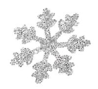CTIRCHIU Snowflake Pattern Rhinestones Applique Snowflake Clothes Patch Delicate Resin Rhinestone Decoration for Family Party 3.73x3.73x0.12in Adhesive Sticker