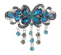 CTIRCHIU Spring Hair Clip Rhinestone Hairpin Flower Shape Alloy Barrette Embellish Hairstyle Keep Bangs off Face Elegant Fresh Creative Design for Bride Party Daily Outfit