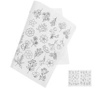 CTIRCHIU Stabilizer for Embroidery Portable Paper 1 Sheet Water Soluble Cold Water Soluble Sheet Suitable for Embroidery