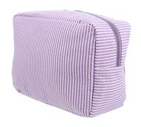 CTIRCHIU Striped Toilet Bag Large Capacity for Women Portable Toiletry Organizer Shaving Essentials for Travel Accessories and Bathroom Storage