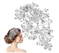CTIRCHIU Stunning Bridal Tiara for Wedding Mother Bride Rhinestone Headpiece Hair Vine Accessory