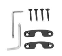 CTIRCHIU Sun Visor Holder with Screws Visor Repair Kit Heavy Duty Aluminum Alloy Black