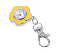 CTIRCHIU Sunflower Shaped Quartz Pocket Nurse Watch with Accurate Quartz Movement and Luminous Functionality, Stylish Alloy and Glass Design for Nursing Shifts and Everyday Wear