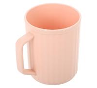 CTIRCHIU Toothbrush Cup Travel Tooth Mug Plastic Large Capacity Vertical Ribbed Unbreakable and Reusable Pp Material for Bathroom Use Suitable for Home and Bathroom