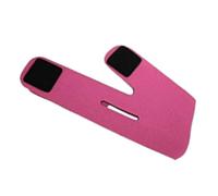 CTIRCHIU V Line Face Lifting Mask Chin up Belt for Double Chin Reduction Facial Compression Strap for Women and Men Anti-aging Wrinkle Removal Slimming Strap Rose Red