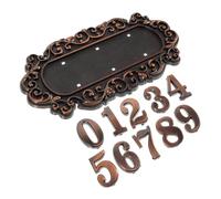 CTIRCHIU Vintage European Style Door Number Sign Plaque with Rustic Finish Custom Wall Number for Home and Villa Antique Inspired House Address Display with Visibility