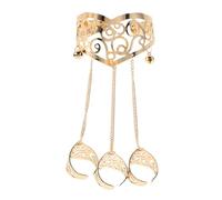 CTIRCHIU Vintage Heart Flower Cuff Bangle Bracelet Adjustable Ring Boho Jewelry for Women for Weddings and Everyday Wear