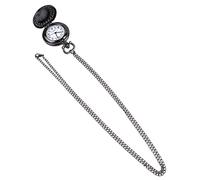 CTIRCHIU Vintage Retro Black Alloy Pocket Watch Necklace for Men and Women, Keep Accurate Time, Vintage Shape, Suitable for Daily Life and Shopping