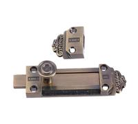 CTIRCHIU Vintage Zinc Alloy Door Bolt Flush Sliding Door Lock Durable Level Bolt Latch for Gates Easy Installation Smooth Operation for Home Hotel Use