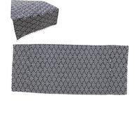 CTIRCHIU Washing Machine Protective Cover 55x130cm Cotton Linen Dustproof Washer Dryer Top Cover Navy Blue Fish Scale Pattern Home Appliance Protector for Single Door Washers