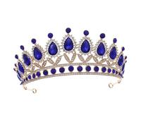 CTIRCHIU Wedding Rhinestone Crown Headdress for Women Vintage Queen's Tiara Elegant Hair Decor for Bridal Special Occasions Lightweight Comfortable Design