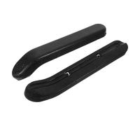 CTIRCHIU Wheelchair Arm Rest Cushions Pair Black PU Foam Soft Bent Elbow 8.5 or 14Cm Hole Distance Screws for Wheelchair and Mobility Scooter Accessories
