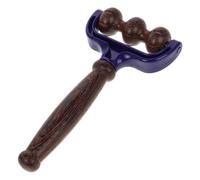 CTIRCHIU Wooden Handheld Massage Roller for Trigger Point, Solid Wood Muscle Roller Stick for Back, Neck Foot, Manual Lymphatic Massager Tool for Deep Tissue Relaxation and Back Fat