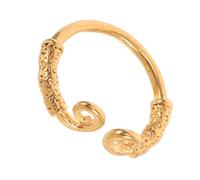 CTIRCHIU Wukong Open Finger Polished Cuff Bangle for Women Men Minimalist Jewelry Adjustable Fit