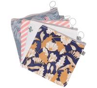 CTIRCHIU Zipper Sanitary Napkin Storage Bag Pouch Nursing Pad Holder 4pcs Tear Resistant Polyester Portable Underwear Organizer for Women Girls for Travelling and Outdoor