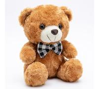 CtiUjdx 1Pcs Small Brown Teddy Bear With Bow Tie, Soft Plush Companion For Valentine's Day Gifts And Home Decor, For Comfort And Emotional Support, 25cm Small Teddy Bear For Various Occasions
