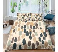 CTJQHVKZ 3D Printed Abstract Pebble Pattern Fitted Sheet Microfiber Soft Non Slip Mattress Cover for Bedroom Guest Room Decor Single（135x200cm）