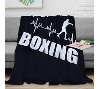 CTJQHVKZ 3D Printed Boxing workout Home Blanket Microfiber Warm Soft Bedding Cosy Athletic motion Sofa Throw Lightweight All Season for Adults Teens Guests Families 70×80inch(180x200cm)