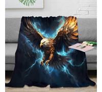 CTJQHVKZ 3D Printed Eagle flying Cozy Throw Blanket Microfiber Warm Cosy Bedding Mythical fantasy art Blanket Machine Washable No Shedding Anti Static for Adults Kids Families 80×90inch(200x230cm)