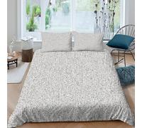 CTJQHVKZ 3D Printed Grey Pebble Pattern Fitted Sheet Microfiber Soft Anti-Slip Bed Cover for Bedroom Guest Room Mattress Protection Single（135x200cm）