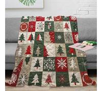 CTJQHVKZ 3D Printed quilt patterns Home Blanket Microfiber Ultra Soft Warm Bedding Festive patchwork Fluffy Blanket Anti Static for Teens Students Renters Apartment Dwellers 70×80inch(180x200cm)