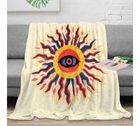 CTJQHVKZ 3D Printed sacred eye Warm Blanket Microfiber Soft Cosy Bedding Breathable vibrant spiritual art Living Room Throw Anti Static Fade Resistant for Kids Adults Families 70×80inch(180x200cm)