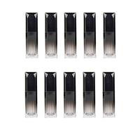 CTKcom Square Plastic Lip Gloss Tubes 5ML Gradient Black | 10pc, Lipstick, Lip Gloss Tube, with Brush, DIY Lipstick Storage, for Women Girls