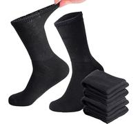 CTL® Diabetic Socks for Men Women Unisex - Rich Soft Cotton Over the Calf Loose Top Walking Swollen Legs Feet Smooth Toe, Breathable, Anti-Sweat & Comfortable Size UK 6-11